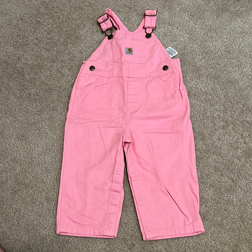 12m Pink Carhartt Overalls